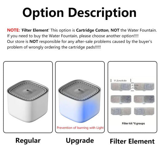3L Cat Water Fountain Auto Recirculate